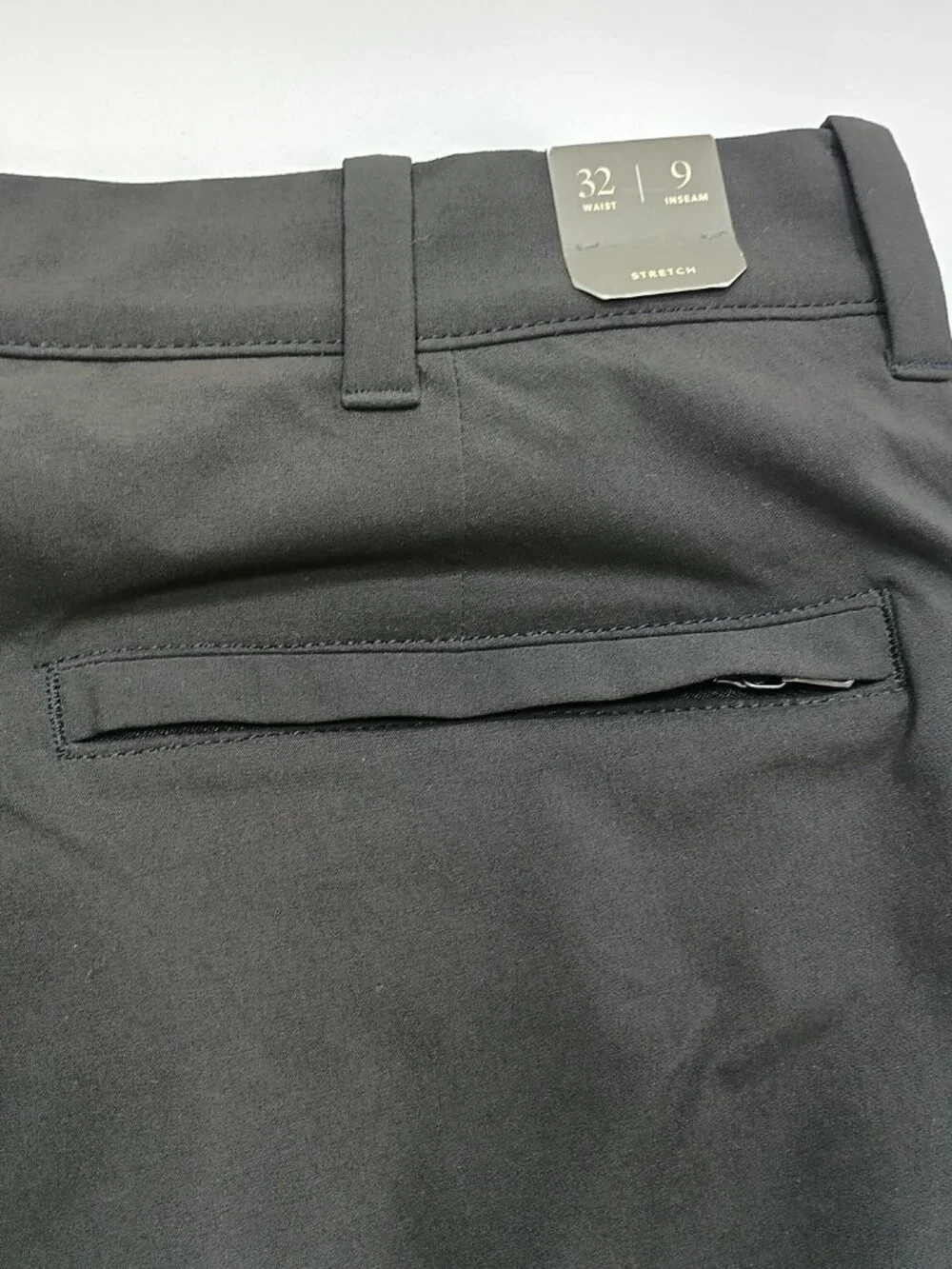 J.Crew Stretch Black Chino Shorts Mens 32x9 Flat Front Casual Golf Classic NWT